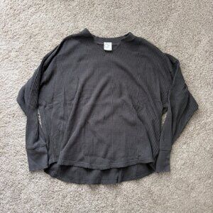 OFFLINE By Aerie Wow! Waffle Notch Neck Long Sleeve T-Shirt